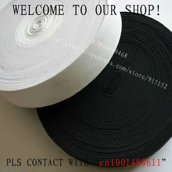 25mm White and Black Knitting Elastic Tape /Elastic Stretch Webbing 2 colors mixed 20 yards, for wholesale and retail
25mm White and Black Knitting Elastic Tape /Elastic Stretch Webbing 2 colors mixed 20 yards, for wholesale and retail