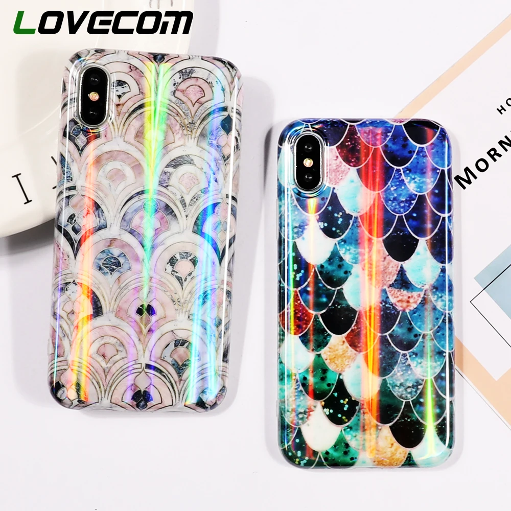 LOVECOM Aurora Laser Light Classic Multicolor Fish Scale Glossy IMD Soft Phone Case For iPhone 6 6S 7 8 Plus X XS MAX XR
LOVECOM Aurora Laser Light Classic Multicolor Fish Scale Glossy IMD Soft Phone Case For iPhone 6 6S 7 8 Plus X XS MAX XR
