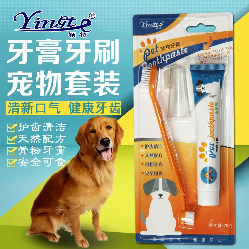 New Pet Toothbrush With Toothpaste Dog Toothpaste Dog Dental Necessities Dog Teeth Care Product Wholesale Pet Supplies For Dogs
New Pet Toothbrush With Toothpaste Dog Toothpaste Dog Dental Necessities Dog Teeth Care Product Wholesale Pet Supplies For Dogs