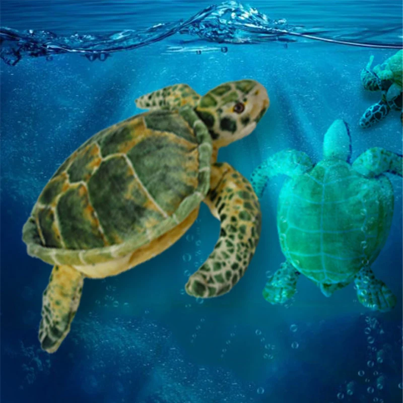 Fancytrader Мягкие игрушки черепахи реалистичные имитации плюшевых животных черепаха