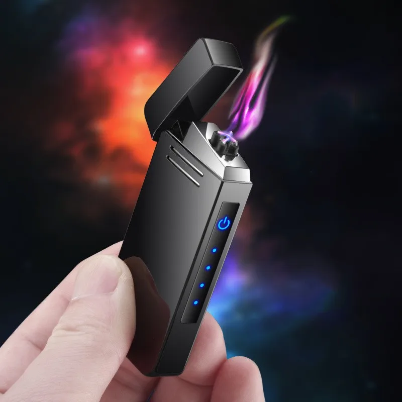 2019 New Metal Dual Arc Plasma Lighter LED Touch Sensing USB Lighters Rechargeable Electric Cigarette Lighter Gadgets for men
2019 New Metal Dual Arc Plasma Lighter LED Touch Sensing USB Lighters Rechargeable Electric Cigarette Lighter Gadgets for men