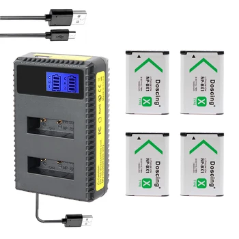 Doscing 4pcs NP-BX1 np bx1 Battery + LCD Charger For Sony DSC-RX100 DSC-WX500 IV HX300 WX300 HDR-AS15 X3000R MV1 AS30V HDR-AS300
Doscing 4pcs NP-BX1 np bx1 Battery + LCD Charger For Sony DSC-RX100 DSC-WX500 IV HX300 WX300 HDR-AS15 X3000R MV1 AS30V HDR-AS300
