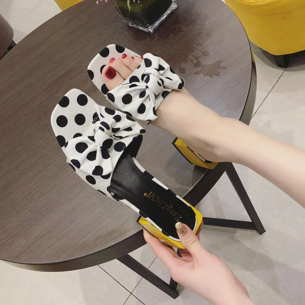 black/white dot print sandals women yellow heels flip flops big silk bow gladiator sandalias mujer bohemian beach slippers 146
black/white dot print sandals women yellow heels flip flops big silk bow gladiator sandalias mujer bohemian beach slippers 146
