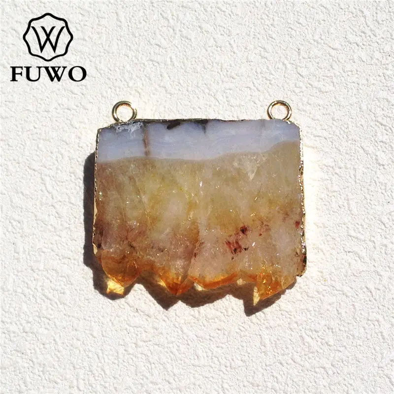 FUWO Rectangle Natural Citrines Pendant Golden Plated Yellow Crystal Semi-precious Stone Jewelry Wholesale 5Pcs/Lot PD137
FUWO Rectangle Natural Citrines Pendant Golden Plated Yellow Crystal Semi-precious Stone Jewelry Wholesale 5Pcs/Lot PD137