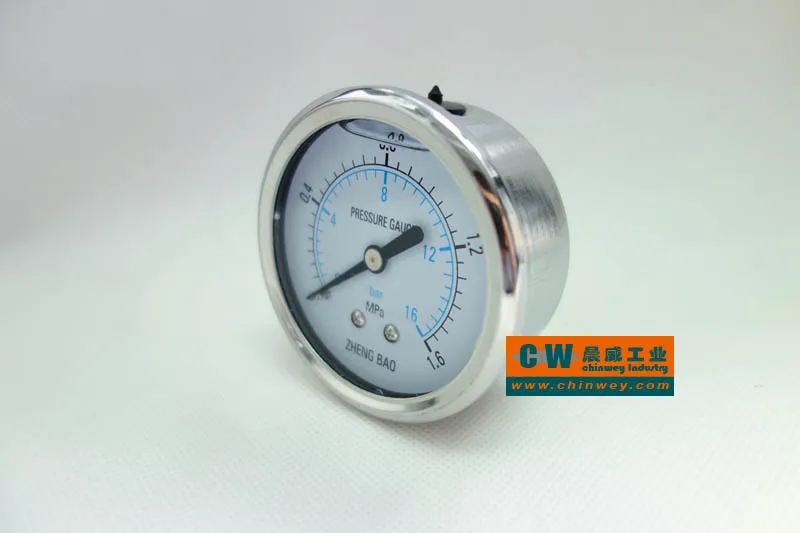 YN60Z M14*1.5 or 1/4"BSP thread 2.5" 60mm Shock - proof oil - filled pressure gauge back mount manometer
YN60Z M14*1.5 or 1/4"BSP thread 2.5" 60mm Shock - proof oil - filled pressure gauge back mount manometer