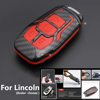 Carbon + Silicone Car Key Case Cover for Lincoln MKC MKX MKZ Mkt Navigator suv Car Styling 4Buttons key fob cover case keychain
Carbon + Silicone Car Key Case Cover for Lincoln MKC MKX MKZ Mkt Navigator suv Car Styling 4Buttons key fob cover case keychain