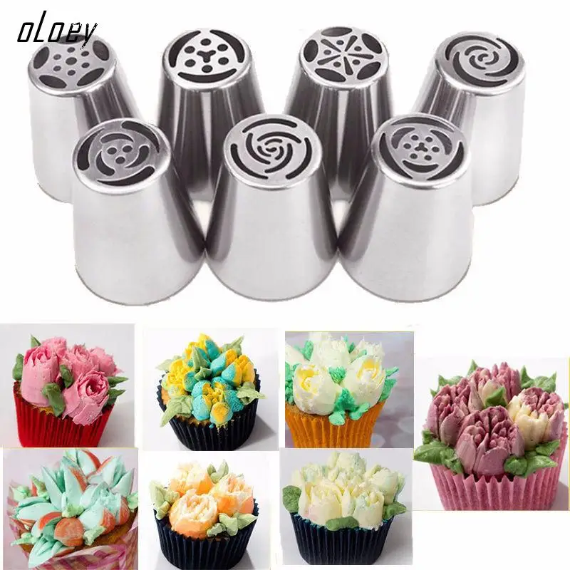 OLOEY 7Pcs/set Russian Tulip Icing Piping Nozzles Cake Decoration Tips 3d printer nozzle Biscuits Sugarcraft Pastry Baking Tool
OLOEY 7Pcs/set Russian Tulip Icing Piping Nozzles Cake Decoration Tips 3d printer nozzle Biscuits Sugarcraft Pastry Baking Tool