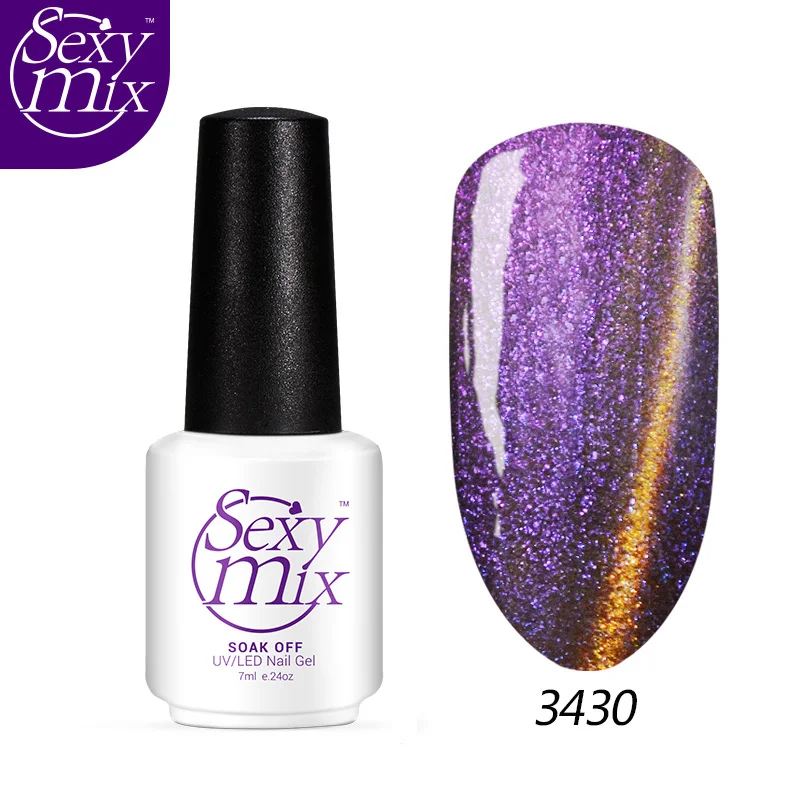 Sexymix Newest Cat Eyes Gel Nail Polish Soak off Nail Gel 12 Colors High Quality 3D Magnetic UV Gel Varnish Used With Black Gel
Sexymix Newest Cat Eyes Gel Nail Polish Soak off Nail Gel 12 Colors High Quality 3D Magnetic UV Gel Varnish Used With Black Gel