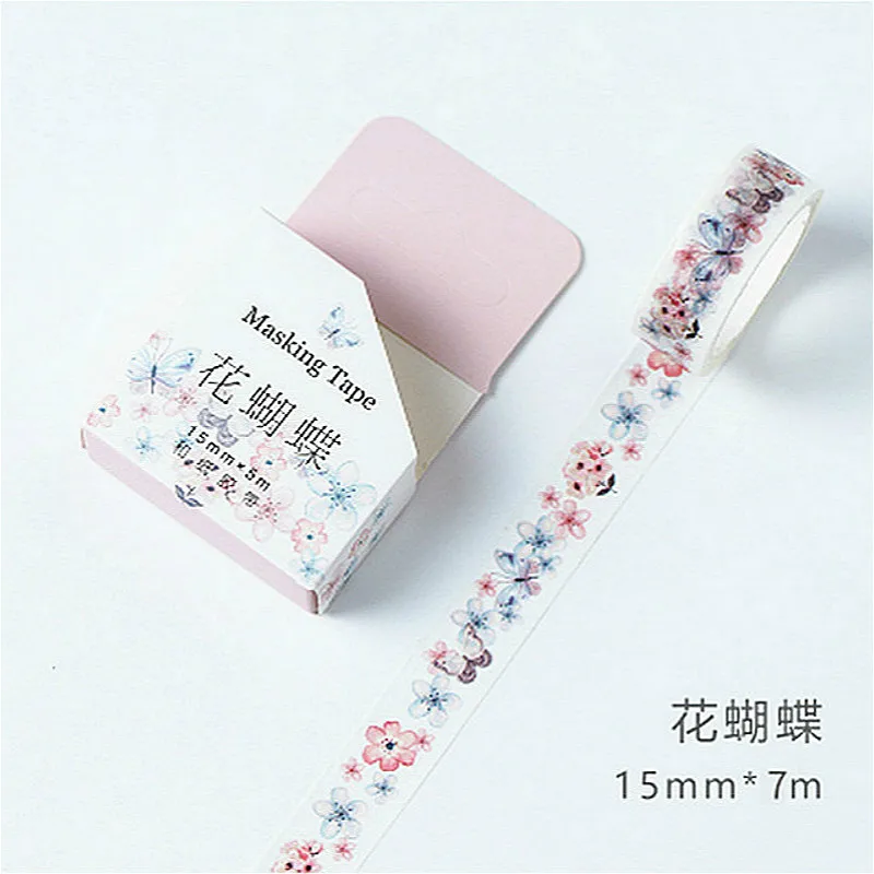1pcs Flower Butterfly Original Hand Account Album Decorative Water Color Washi Tape Office Adhesive Tape Stationery Stickers
1pcs Flower Butterfly Original Hand Account Album Decorative Water Color Washi Tape Office Adhesive Tape Stationery Stickers