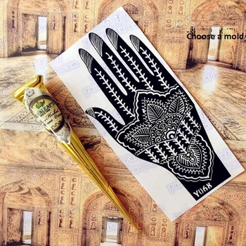 12 pcs Body Paint Indian GOLECHA Henna Cones Black Color 12 Piece Temporary Tattoo Kits Body Art Ink
12 pcs Body Paint Indian GOLECHA Henna Cones Black Color 12 Piece Temporary Tattoo Kits Body Art Ink