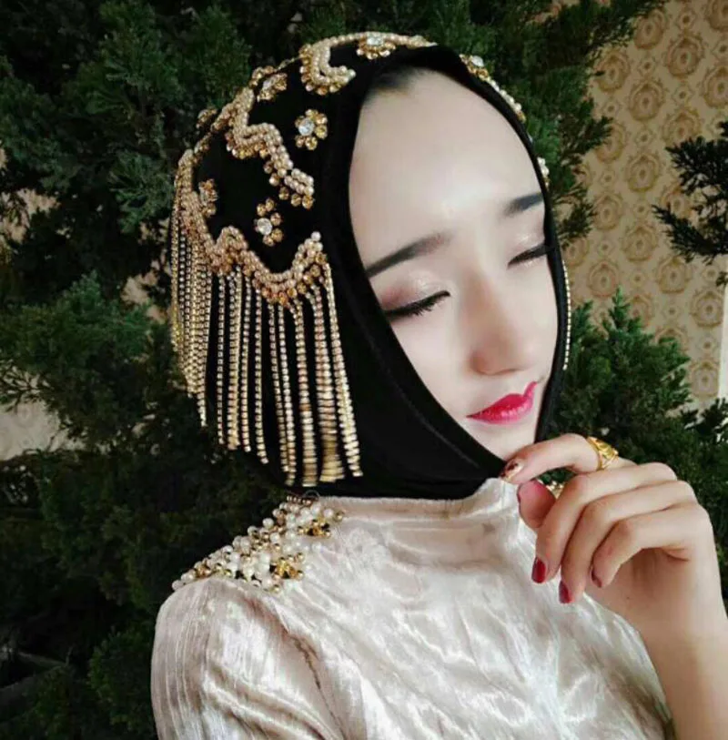 head scarf one piece easy hijab beading amira hijeb with dangling crystal ice milk khaleeji head scarf
head scarf one piece easy hijab beading amira hijeb with dangling crystal ice milk khaleeji head scarf
