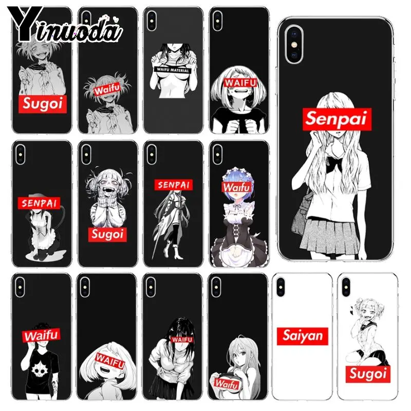 Yinuoda Sugoi Senpai аниме Waifu Новое поступление чехол для мобильного телефона Apple iPhone 8 7 6 6S