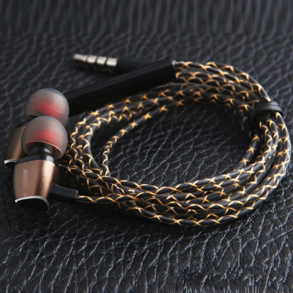 DIY Earphone Audio Cable Snakeskin wire Semi-finished serpentine cables with Mic for mobile phone(15)