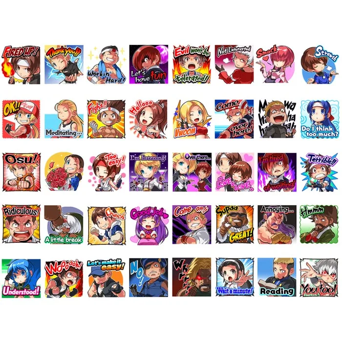 40pcs/set THE KING OF FIGHTERS KOF Precut Sticker Kawaii Stationery Cute Post It Sticky Notes Planner Stickers Office Decor
40pcs/set THE KING OF FIGHTERS KOF Precut Sticker Kawaii Stationery Cute Post It Sticky Notes Planner Stickers Office Decor