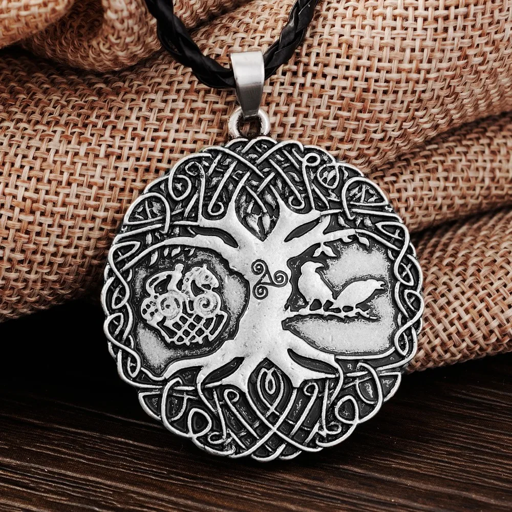 LANGHONG 1pcs Norse Vikings Knot Amulet Pendant Necklace Soldiers Raven Tree of Life PENDANT Necklace Nordic Talisman
LANGHONG 1pcs Norse Vikings Knot Amulet Pendant Necklace Soldiers Raven Tree of Life PENDANT Necklace Nordic Talisman