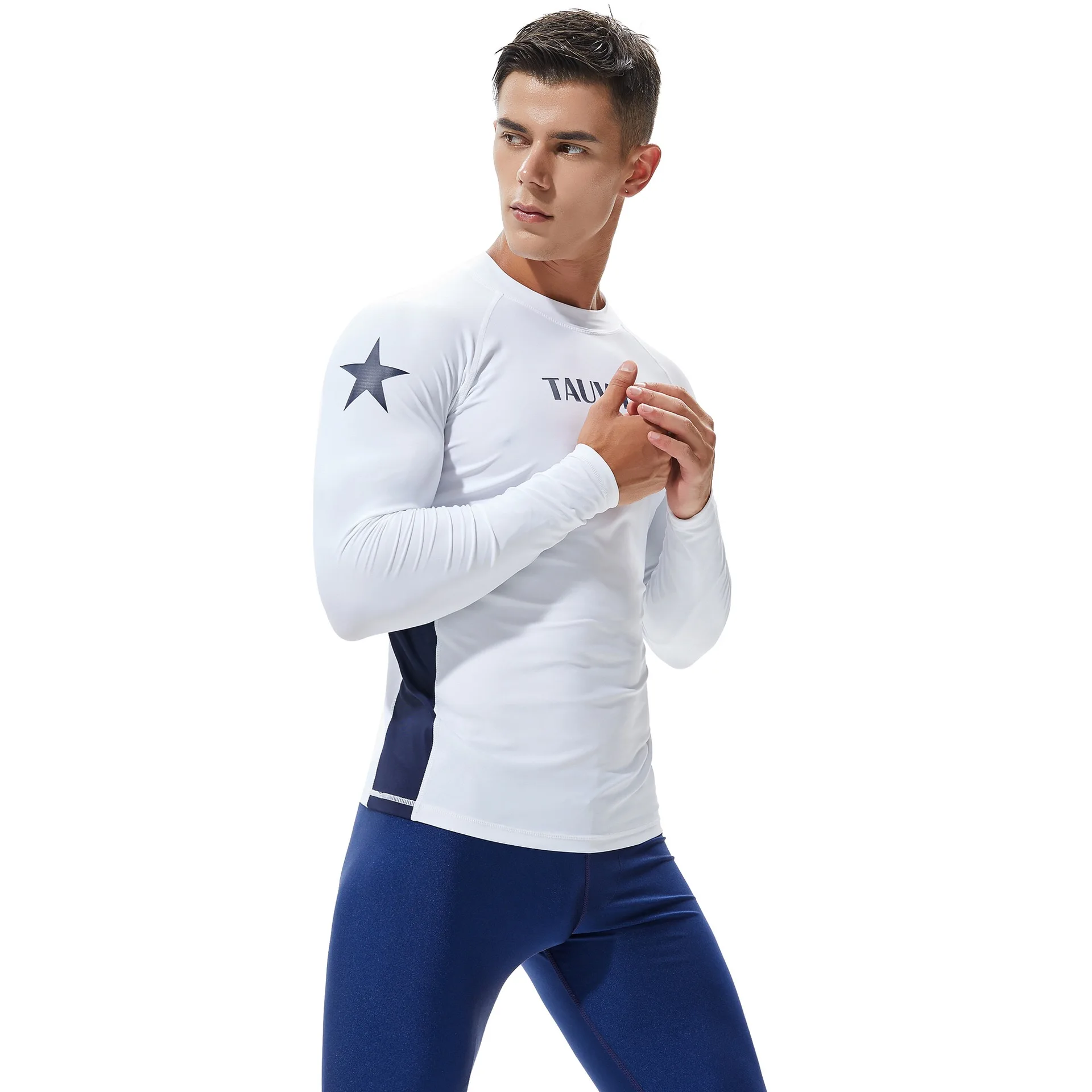 TSMC UV Protect Surfing Rash Guard Men long sleeve swim shirts tights sun protection surf T Shirts snorkeling swimwear quick dry
TSMC UV Protect Surfing Rash Guard Men long sleeve swim shirts tights sun protection surf T Shirts snorkeling swimwear quick dry
