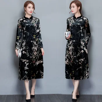 New Autumn and Winter Traditional Repair the body sleeves Cotton and Linen Woman National Wind Costume Printing Dress NY1881810
New Autumn and Winter Traditional Repair the body sleeves Cotton and Linen Woman National Wind Costume Printing Dress NY1881810