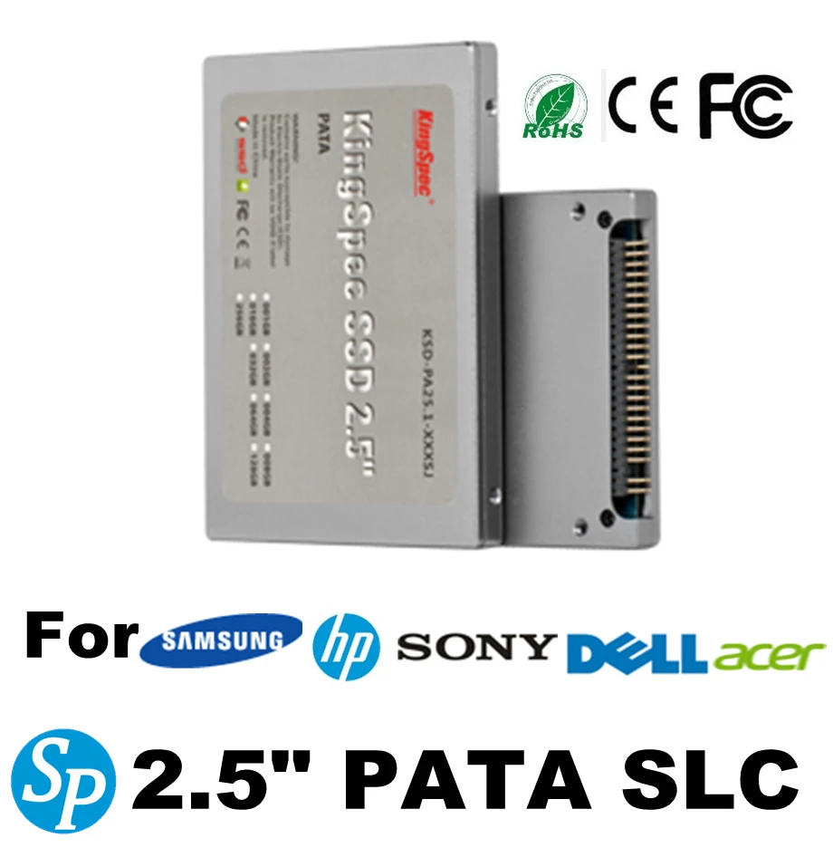 Бренд Kingspec 2.5 "44 КОНТАКТНЫЙ PATA SSD 64 ГБ SLC 4-канальный Жесткий Диск IDE Solid State Disk Для HP