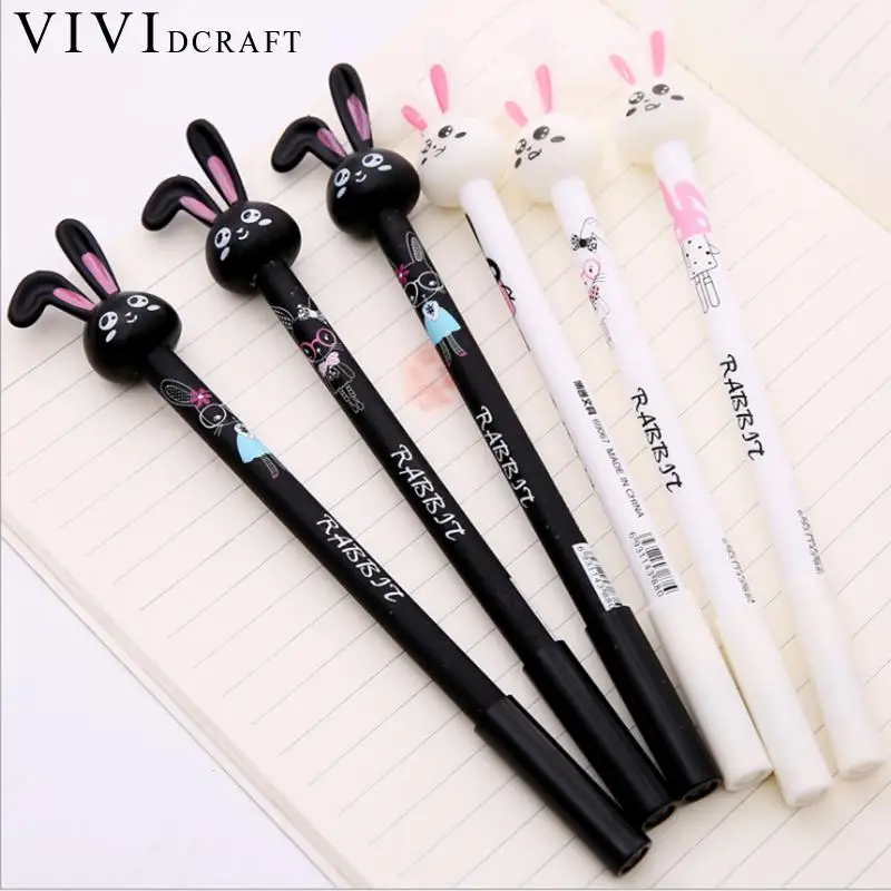 2 pcs 0.5mm Vividcraft Cute Rabbit Stationery Plastic Gel-ink Papelaria Caneta Gel Office And School Supplies Erasable Pen
2 pcs 0.5mm Vividcraft Cute Rabbit Stationery Plastic Gel-ink Papelaria Caneta Gel Office And School Supplies Erasable Pen