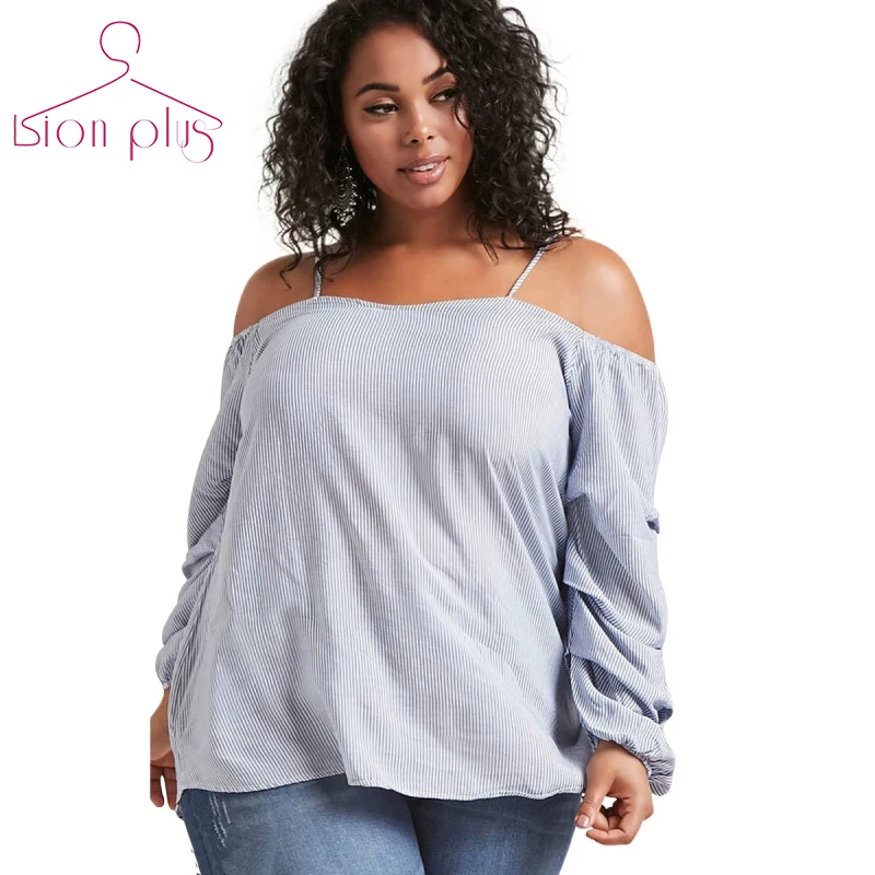 High Street Off Shoulder Women Shirts 7xl 6xl 5xl 2018 Autumn Striped Slash Neck Single Button Cotton T Shirt Oversized Clothing
High Street Off Shoulder Women Shirts 7xl 6xl 5xl 2018 Autumn Striped Slash Neck Single Button Cotton T Shirt Oversized Clothing