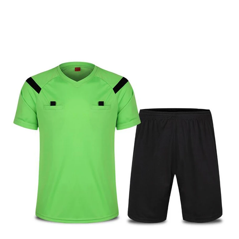 Image 2016 Brand JEASS Judge Uniforms Professional Soccer Referee Sets Football Referee Jersey Referee Suits Black Green Red L XXXL