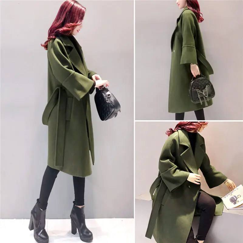 Army-Green-Woolen-Coat-Women-2018-Long-Parkas-Manteau-Femme-Elegant-Winter-Coat-Women-Flare-Sleeve (3)_