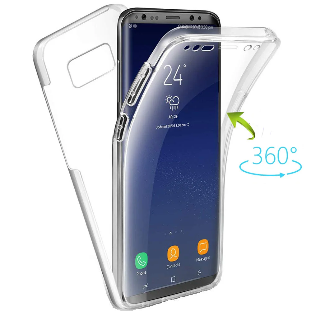 Чехол с полным покрытием на 360 градусов для Samsung Galaxy S8 S9 S10 Note 8 9 J4 J6 A8 A6 Plus J8 S10e A10 A30 A50