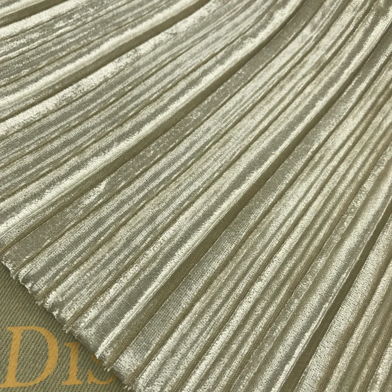 2 meters 150cm 59.05" width champagne gold pleated accordion pleuche fabric for Autumn Winter skirt dress MM408
2 meters 150cm 59.05" width champagne gold pleated accordion pleuche fabric for Autumn Winter skirt dress MM408