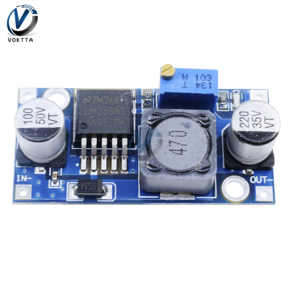 1PCS LM2596 DC-DC Buck Converter Step Down Module Regulated Power Supply 4-35V to 1.23-30V Adjustable Voltage Stabilizer
1PCS LM2596 DC-DC Buck Converter Step Down Module Regulated Power Supply 4-35V to 1.23-30V Adjustable Voltage Stabilizer