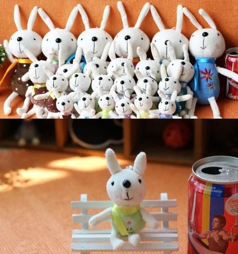 SIZE Smallest Rabbit 12CM - MIX Colors Plush Stuffed TOY ; Wedding Bouquet Decor DOLL TOY , String Rope Pendant TOY
SIZE Smallest Rabbit 12CM - MIX Colors Plush Stuffed TOY ; Wedding Bouquet Decor DOLL TOY , String Rope Pendant TOY