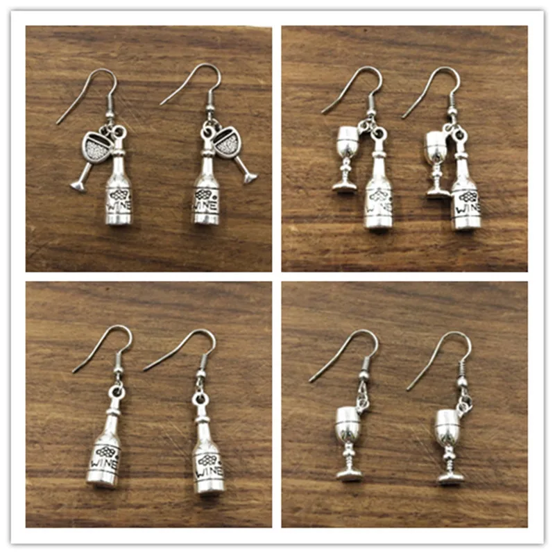 1pair Simple Women Fashion Drop Earrings Simple 3D Wine Bottle Wine glassCharming Dangle Earrings
1pair Simple Women Fashion Drop Earrings Simple 3D Wine Bottle Wine glassCharming Dangle Earrings