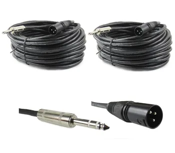 STARAUDIO 2Pcs 50FT(15M) XLR 3-Pin Male to 1/4" Stereo Plug Shielded Microphone Mic Cables SSMC-15M
STARAUDIO 2Pcs 50FT(15M) XLR 3-Pin Male to 1/4" Stereo Plug Shielded Microphone Mic Cables SSMC-15M