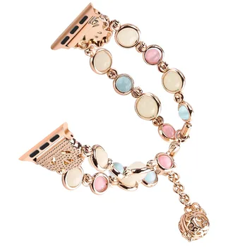 Unique Handmade Apple Watch Band Woman Luminous Pearl Adjustable iWatch Bracelet Metal Link Wristband for Apple Series 1 2 3 4 5
Unique Handmade Apple Watch Band Woman Luminous Pearl Adjustable iWatch Bracelet Metal Link Wristband for Apple Series 1 2 3 4 5