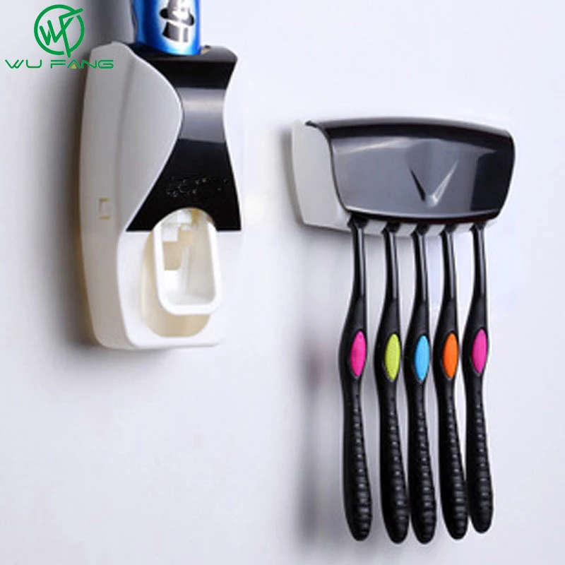 1 Set Automatic Toothpaste Dispenser Set 5 Toothbrush Holder Wall Mount Bathroom Wall Mount Rack Bath set Toothpaste Squeezers
1 Set Automatic Toothpaste Dispenser Set 5 Toothbrush Holder Wall Mount Bathroom Wall Mount Rack Bath set Toothpaste Squeezers