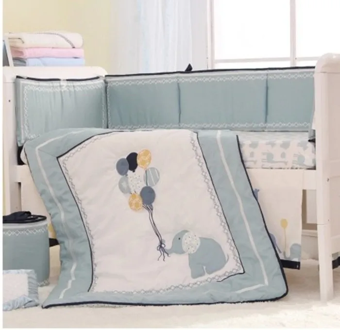 High-end 8 PCS Bumper Happy Elephant crib bumper baby cot bumper set (Quilt+Bed Cover+Bumpers+Bed skirt)
High-end 8 PCS Bumper Happy Elephant crib bumper baby cot bumper set (Quilt+Bed Cover+Bumpers+Bed skirt)