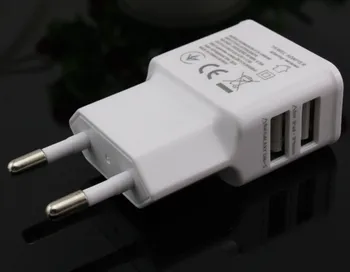 500Pcs/Lot EU Plug 100-240V 2 Dual USB Ports Home Travel Wall AC Power Mobile phone charger Adapter For Samsung Galaxy S3 S4
500Pcs/Lot EU Plug 100-240V 2 Dual USB Ports Home Travel Wall AC Power Mobile phone charger Adapter For Samsung Galaxy S3 S4