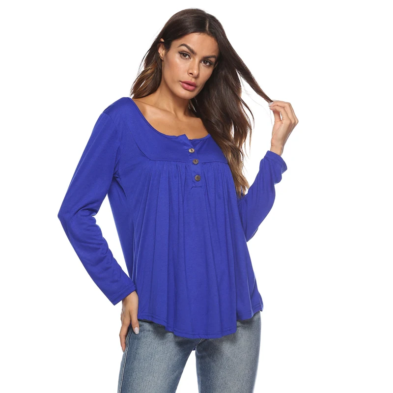 Fashion O-Neck Plain Solid Blouse 2019 Spring Office Lady Women Long Sleeve Office Lady Tops And Blouses
Fashion O-Neck Plain Solid Blouse 2019 Spring Office Lady Women Long Sleeve Office Lady Tops And Blouses