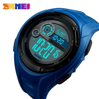 

SKMEI 5Bar Waterproof Wristwatch Men Digital Watch Stopwatch Countdown Date Alarm Clock Sport Watches Relogio Masculino 1470