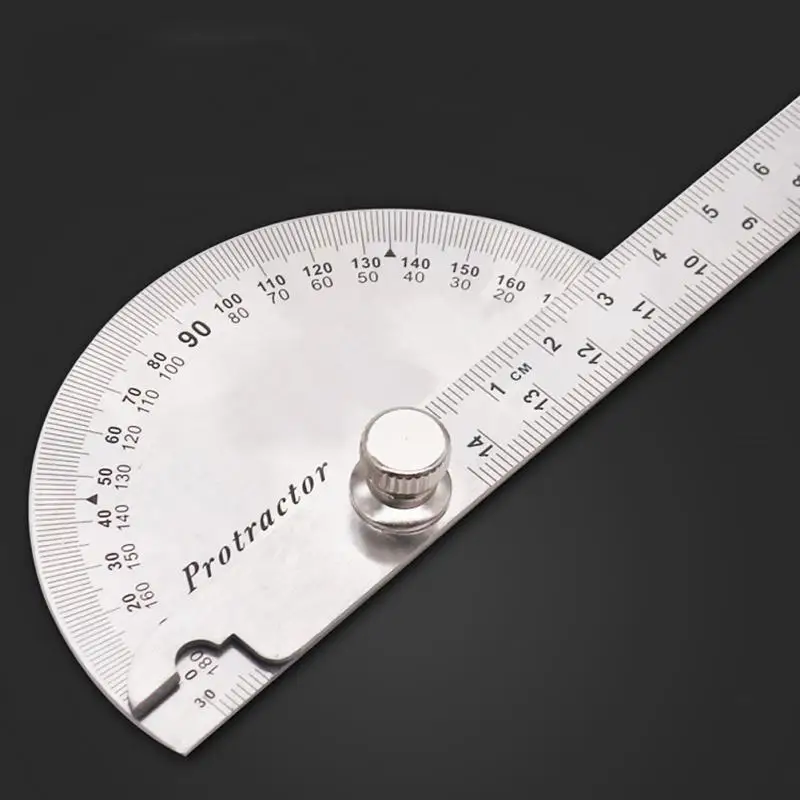 New 180 Degree Practical Protractor Angle Finder Craftsman Ruler Stainless Steel Caliper Measuring Angle Ruler 14.5cm
New 180 Degree Practical Protractor Angle Finder Craftsman Ruler Stainless Steel Caliper Measuring Angle Ruler 14.5cm