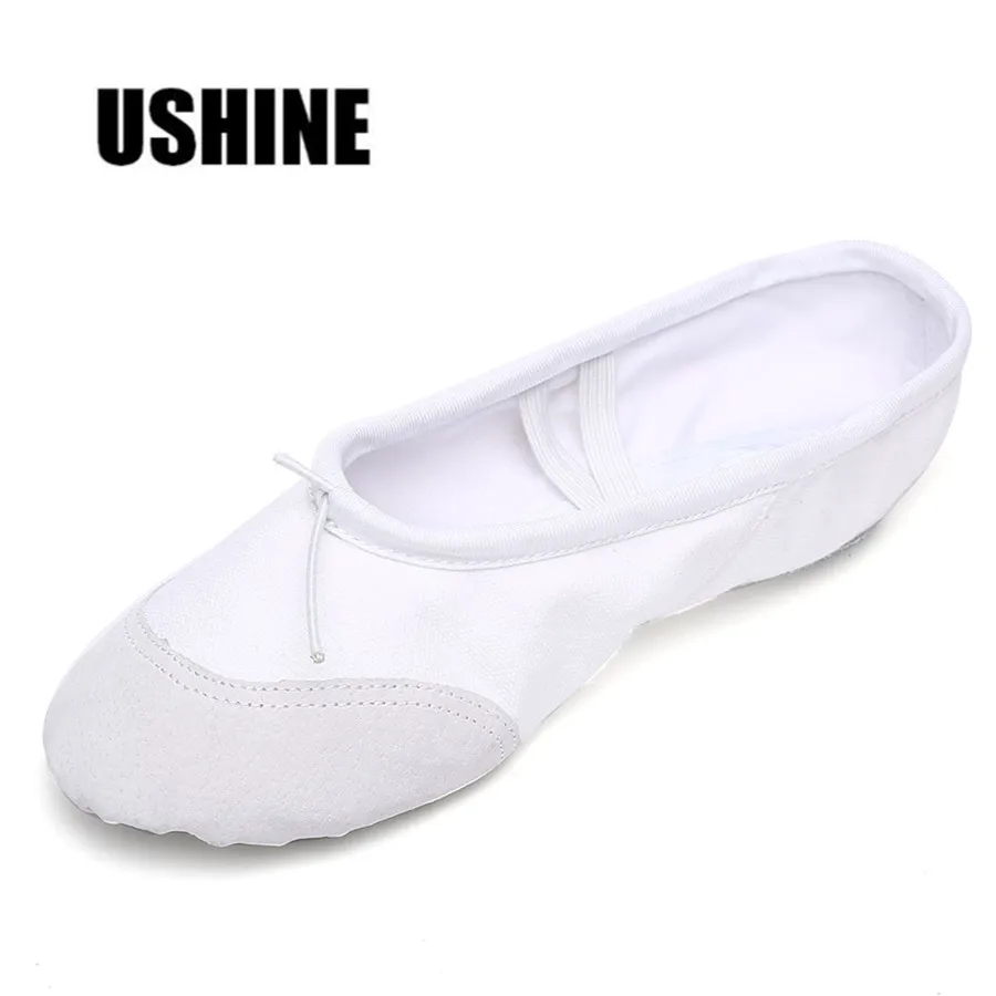 Профессиональный белый холст учитель балетки Zapatos BD балетная танцевальная обувь