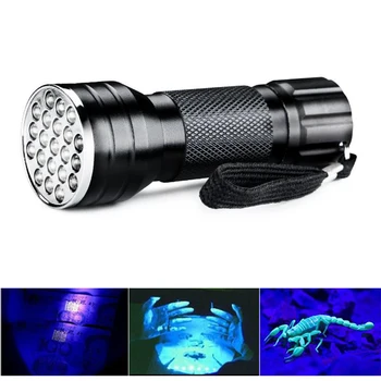 UV Flashlight 21LED Quality Light Beads UV Flashlight 21 Purple Flashlight 21LED Flashlight
UV Flashlight 21LED Quality Light Beads UV Flashlight 21 Purple Flashlight 21LED Flashlight