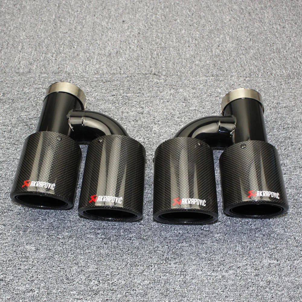 Akrapovic Glossy Carbon Fiber Car Exhaust Pipe Muffler Left and rightTip Universal Stainless Steel h Shaped Black Tail pipes
Akrapovic Glossy Carbon Fiber Car Exhaust Pipe Muffler Left and rightTip Universal Stainless Steel h Shaped Black Tail pipes