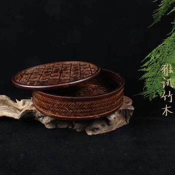 Japanese lacquer tea basket retro bamboo storage box storage basket with zero tea bamboo crafts
Japanese lacquer tea basket retro bamboo storage box storage basket with zero tea bamboo crafts