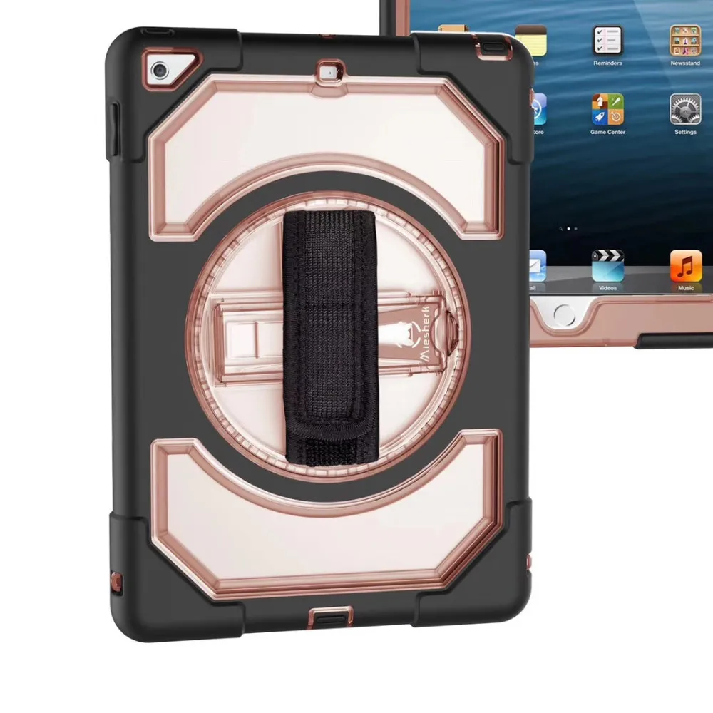 For Apple New iPad 9.7 inch 2017 & 2018 Hand Belt Holder Full Body Armor Shockproof Case Cover for New iPad A1822 A1823 A1893
For Apple New iPad 9.7 inch 2017 & 2018 Hand Belt Holder Full Body Armor Shockproof Case Cover for New iPad A1822 A1823 A1893