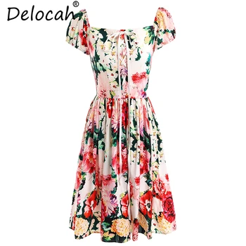 Delocah Women Summer Dresses Runway Fashion Slash Neck Off Shoulder Floral Print Collect Waist Casual Vacation Short Dresses
Delocah Women Summer Dresses Runway Fashion Slash Neck Off Shoulder Floral Print Collect Waist Casual Vacation Short Dresses