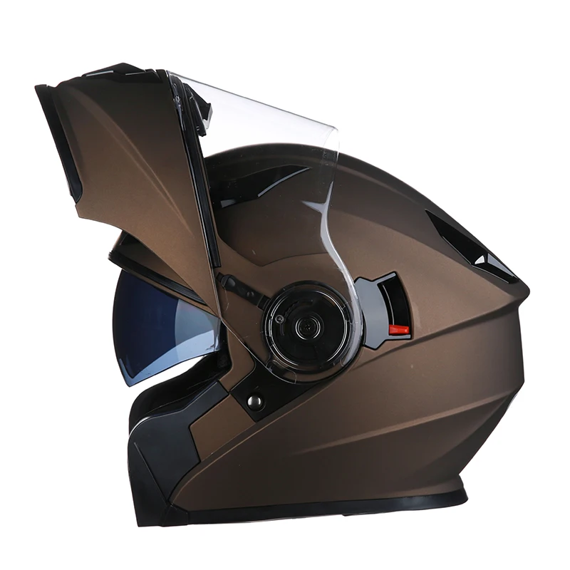 Double Lens motorbike helmet flip up helmet with aerodynamic design for man and woman riders DOT approved
Double Lens motorbike helmet flip up helmet with aerodynamic design for man and woman riders DOT approved