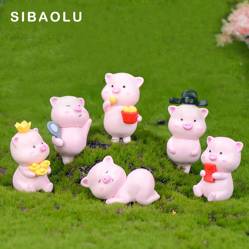 Pink Piggy brother sister cartoon animal model Figurine Dollhouse cake home decor miniature fairy garden decoration accessories
Pink Piggy brother sister cartoon animal model Figurine Dollhouse cake home decor miniature fairy garden decoration accessories