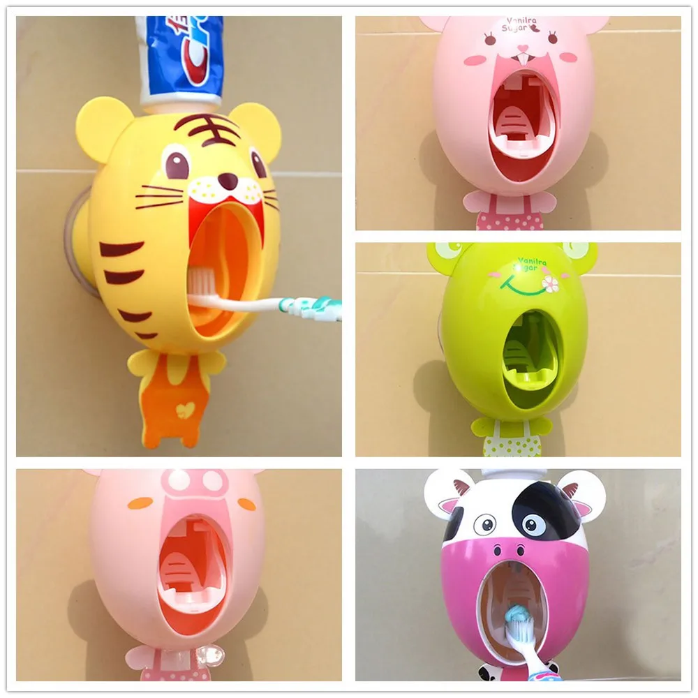 Creative Cartoon Animals Automatic Toothpaste Dispenser Wall Mount Stand Bathroom Sets For kids/sw
Creative Cartoon Animals Automatic Toothpaste Dispenser Wall Mount Stand Bathroom Sets For kids/sw