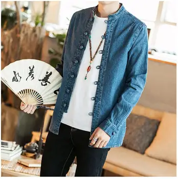 New Brand Autumn Winter Men Casual Denim Jacket Winter Thick Chinese Style Denim Jackets Retro Jacket Stand Collar Large Size
New Brand Autumn Winter Men Casual Denim Jacket Winter Thick Chinese Style Denim Jackets Retro Jacket Stand Collar Large Size