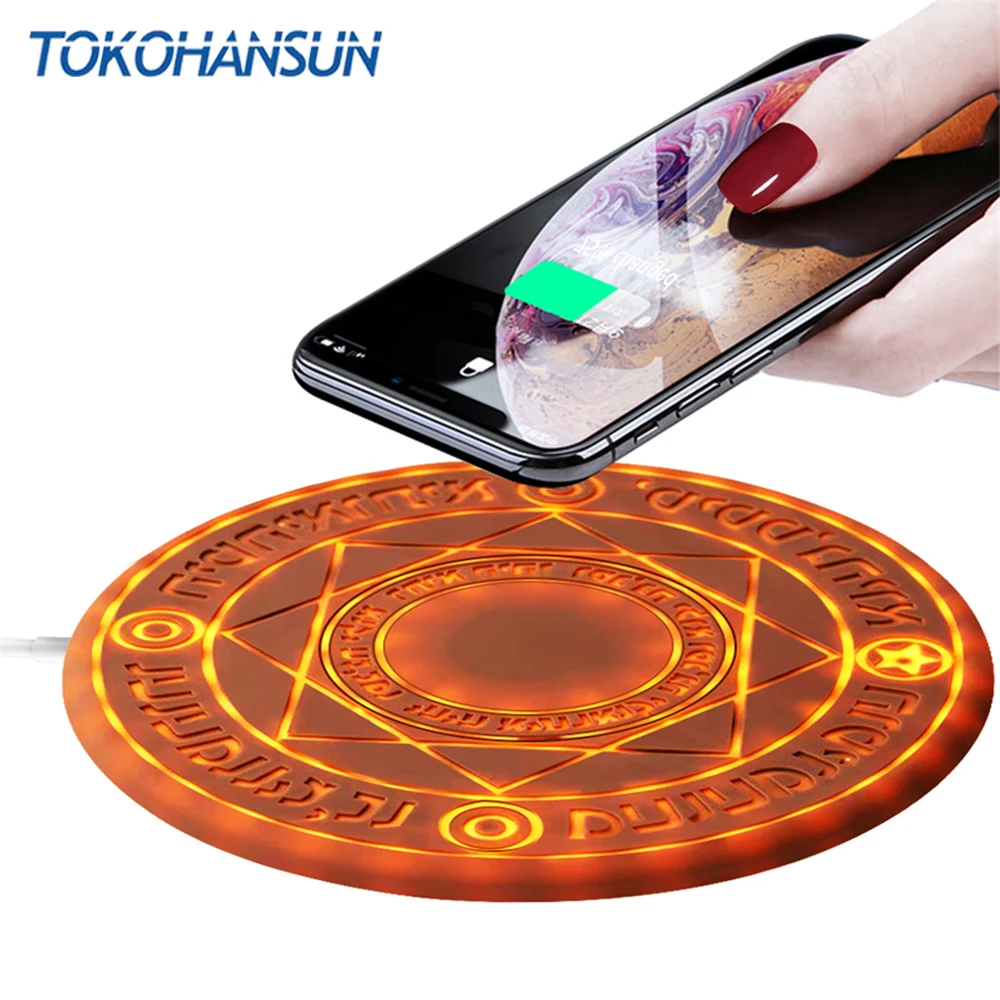 TOKOHANSUN 10W Magic Array Wireless Charger Universal QI Wireless Fast Charger Charging Pad For iPhone 8 X XS Max XR Samsung
TOKOHANSUN 10W Magic Array Wireless Charger Universal QI Wireless Fast Charger Charging Pad For iPhone 8 X XS Max XR Samsung
